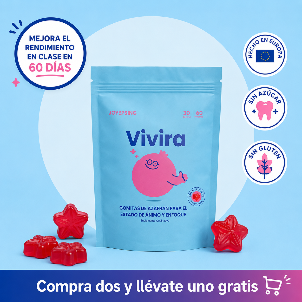 Gomitas para la Concentración y las Emociones | Vivira®